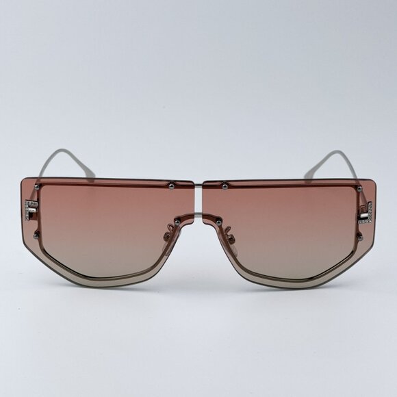 Fendi FE40096U 16T FENDI FIRST CRYSTAL BRAND NEW Sunglasses Palladium Unisex - Picture 5 of 12